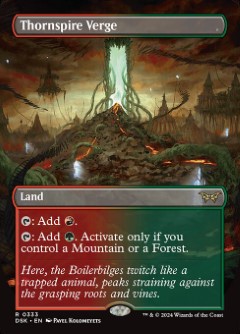Thornspire Verge Duskmourn- House of Horror Alternate Art